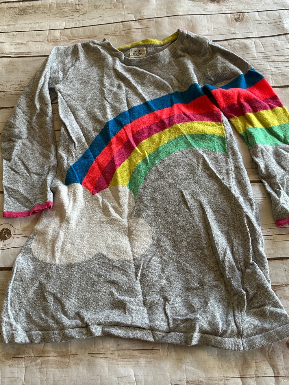 Mini Boden rainbow sweater